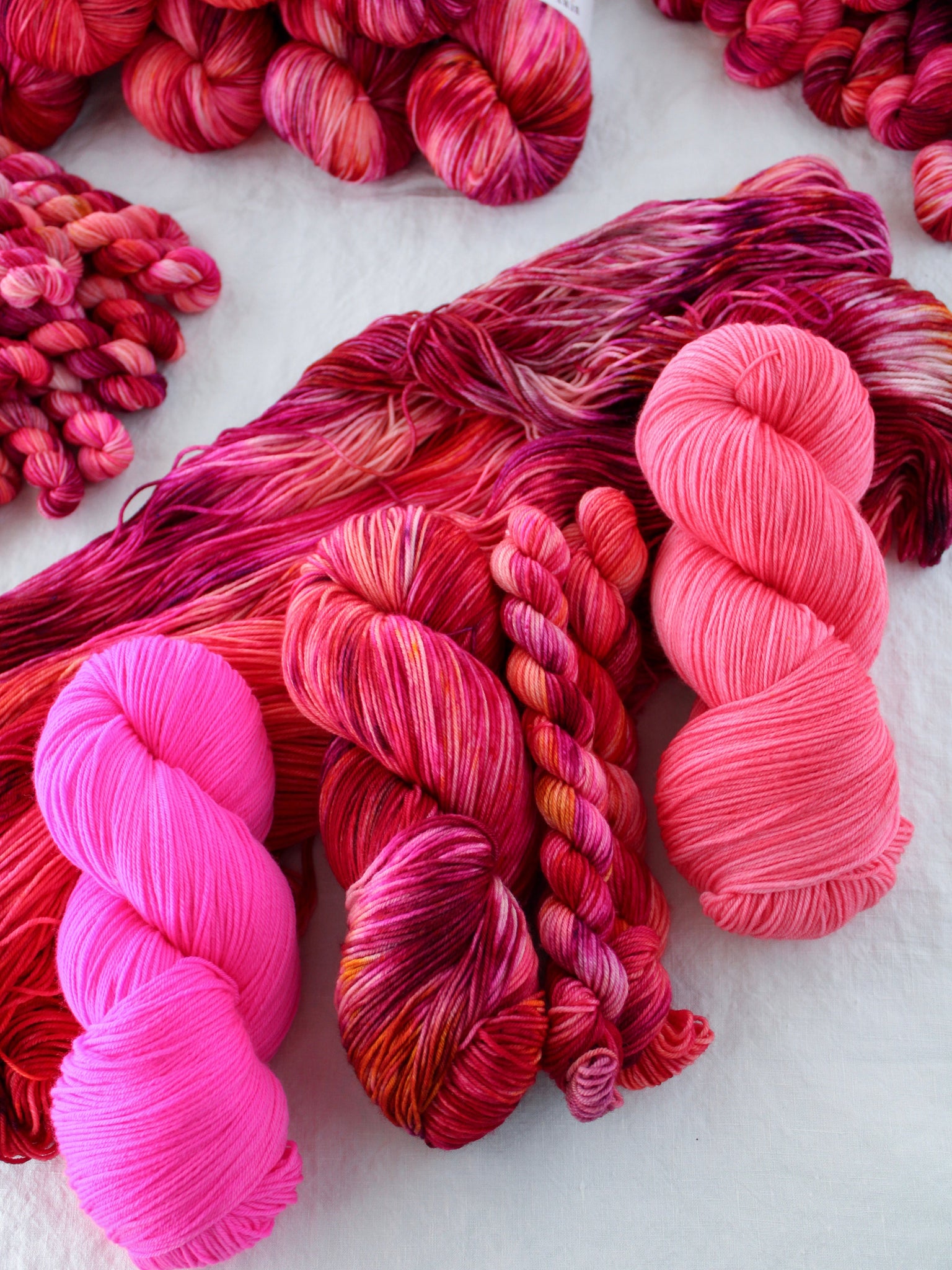 10g Mini /// OOAK October Colorway - Ruby and Roses Yarn - Hand Dyed Yarn