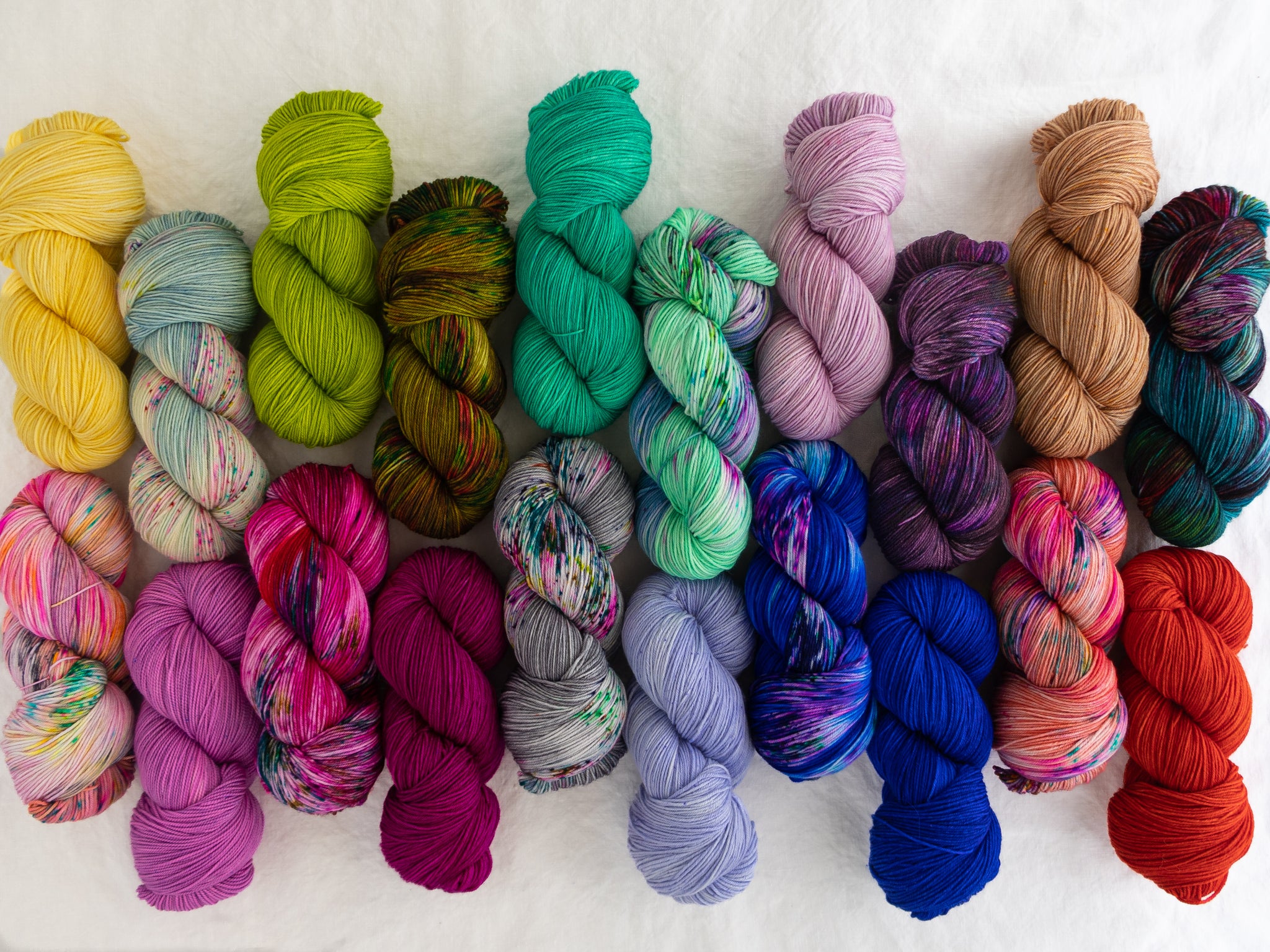 Hand Dyed Artistic Yarns - Ruby and Roses Yarn