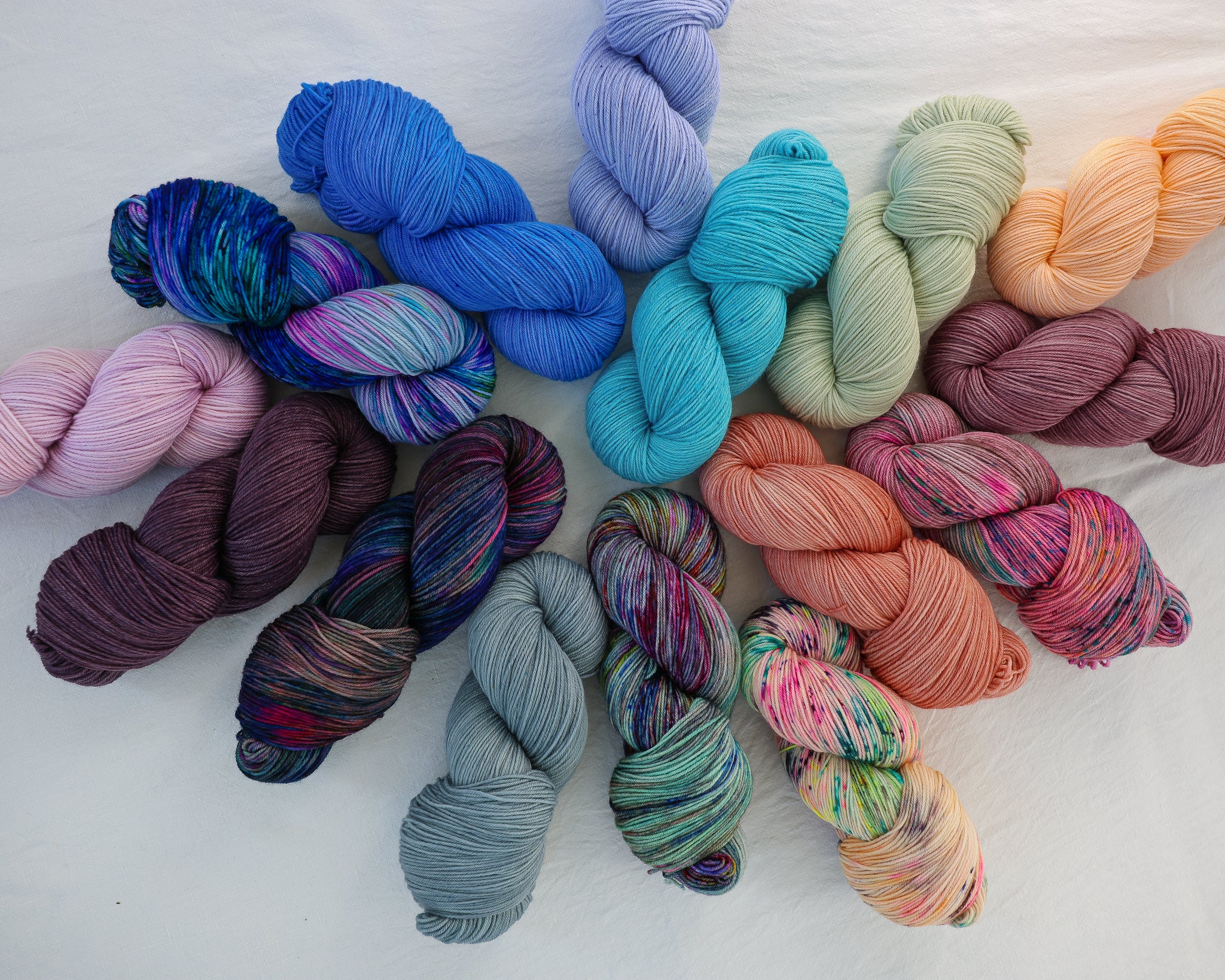 Hand Dyed Artistic Yarns - Ruby and Roses Yarn