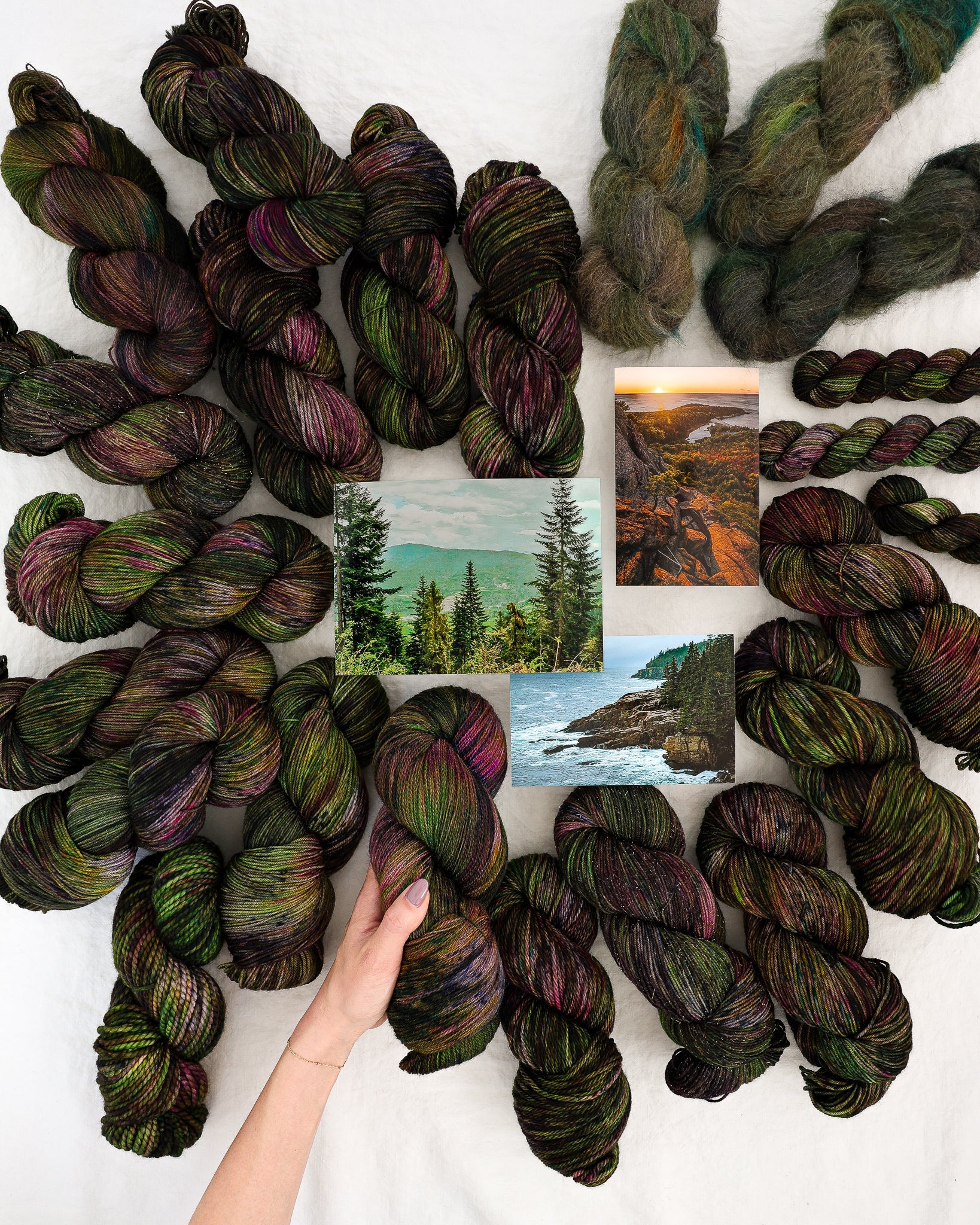 Acadia - Ruby and Roses Yarn - Hand Dyed Yarn