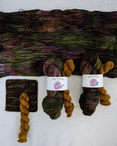 Acadia - Sock Set - Ruby and Roses Yarn - Hand Dyed Yarn