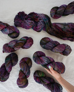 Aura - Ruby and Roses Yarn - Hand Dyed Yarn