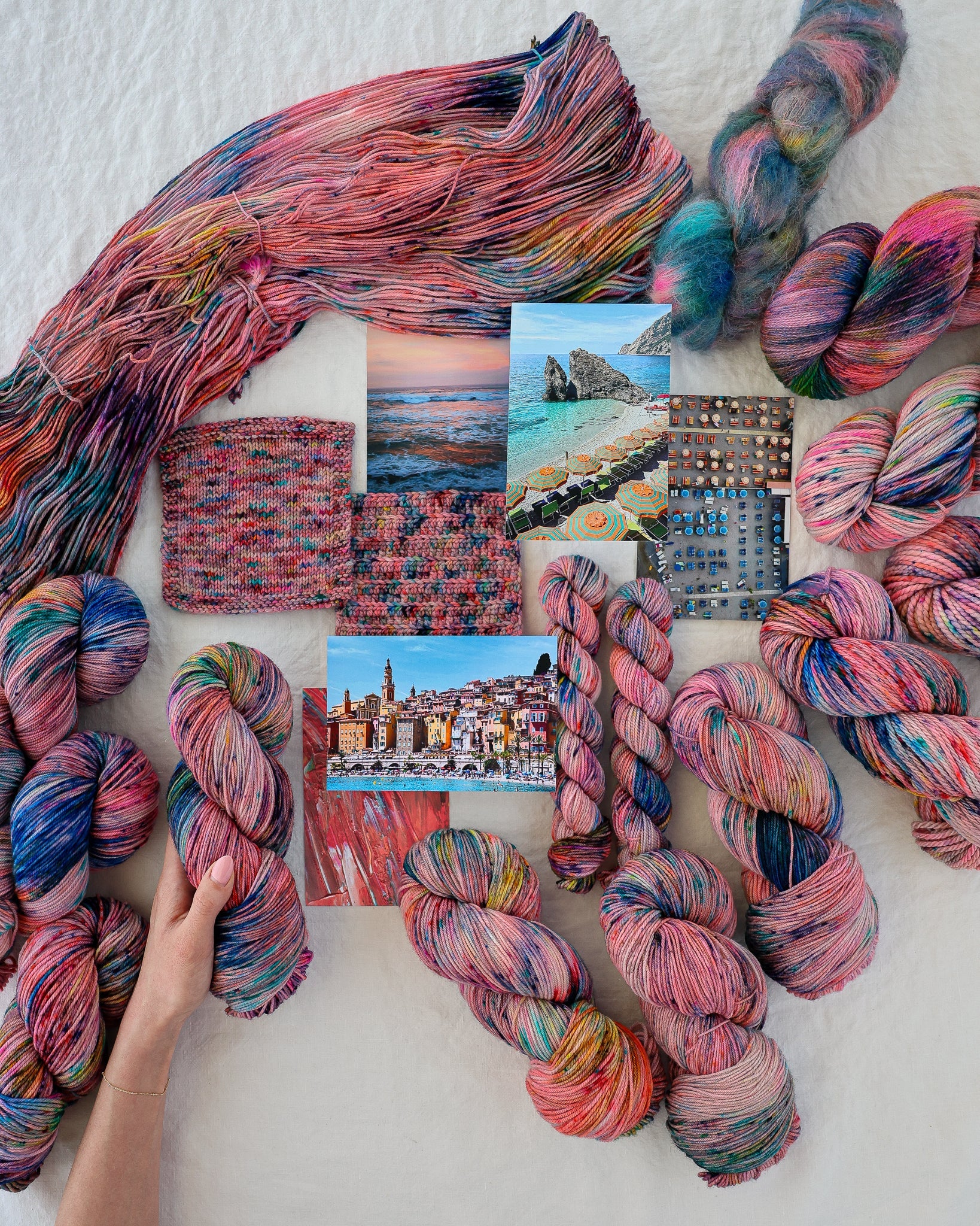 Beachcomber - Ruby and Roses Yarn - Hand Dyed Yarn
