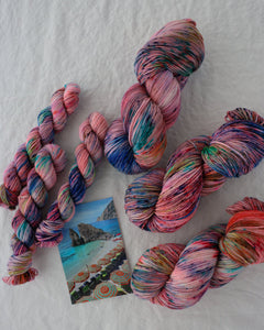 Beachcomber - Ruby and Roses Yarn - Hand Dyed Yarn