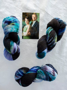 black tie - Ruby and Roses Yarn - Hand Dyed Yarn