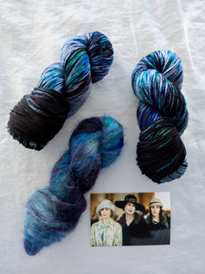 black tie - Ruby and Roses Yarn - Hand Dyed Yarn