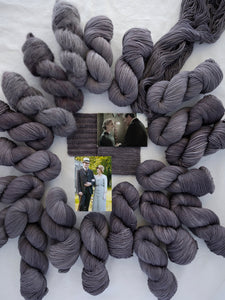 black tie - sock set - Ruby and Roses Yarn - Hand Dyed Yarn