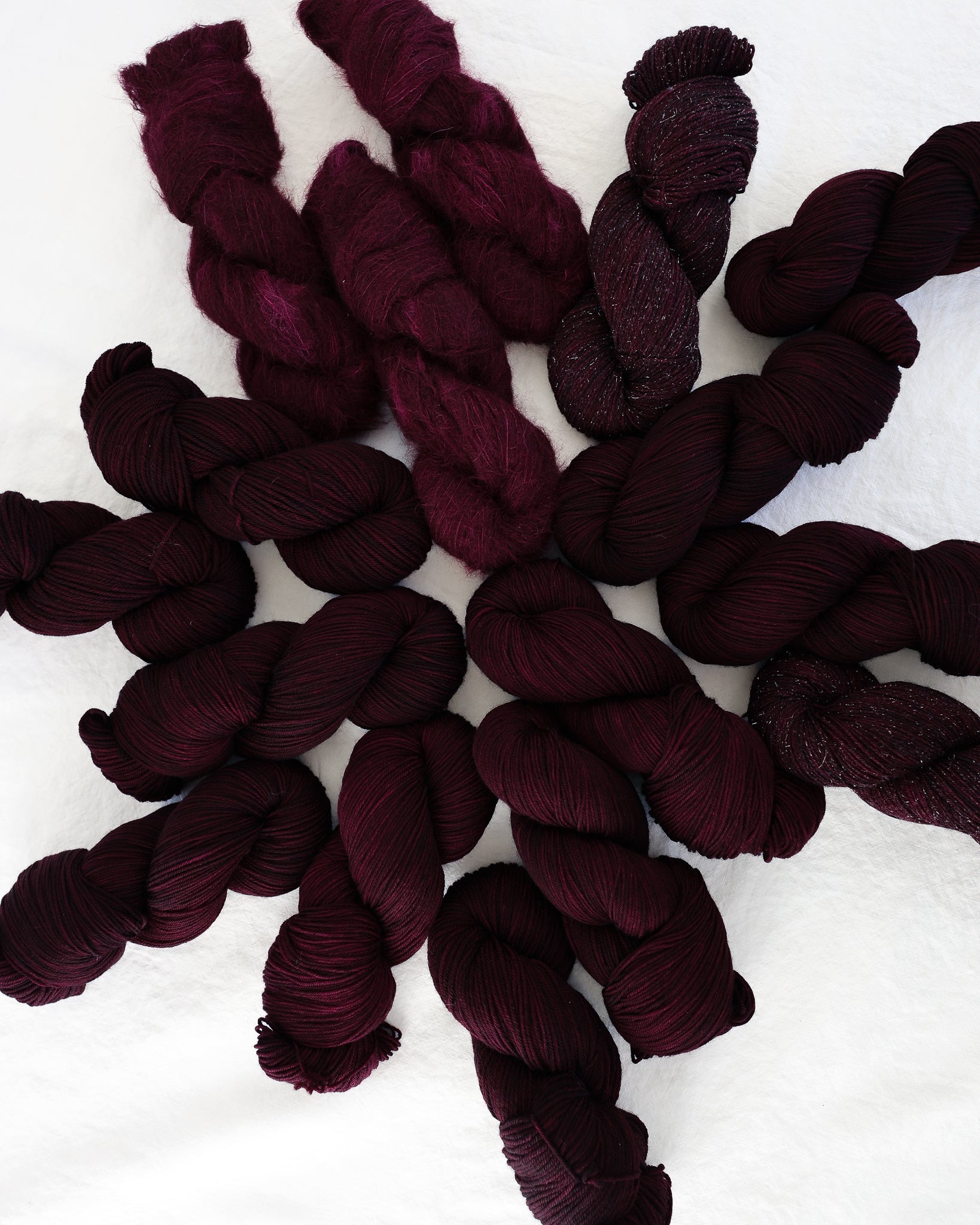 Blackberry - Ruby and Roses Yarn - Hand Dyed Yarn