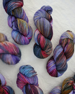 Blueberry Fields - Ruby and Roses Yarn - Hand Dyed Yarn