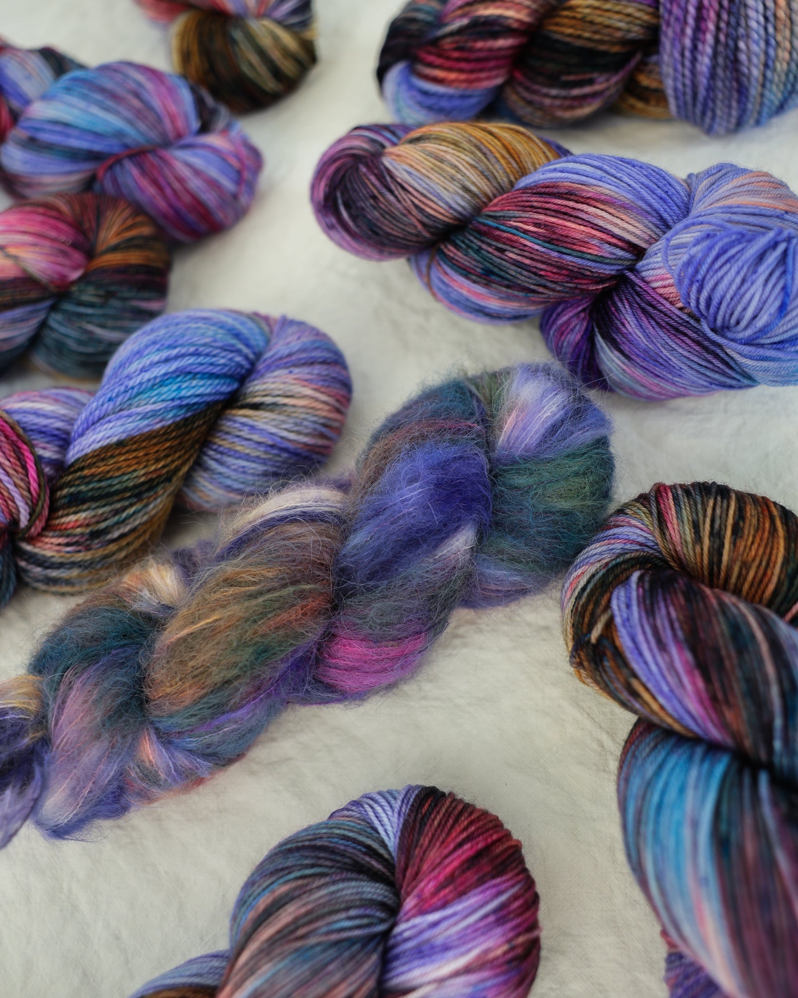 Blueberry Fields - Ruby and Roses Yarn - Hand Dyed Yarn