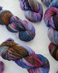 Blueberry Fields - Ruby and Roses Yarn - Hand Dyed Yarn