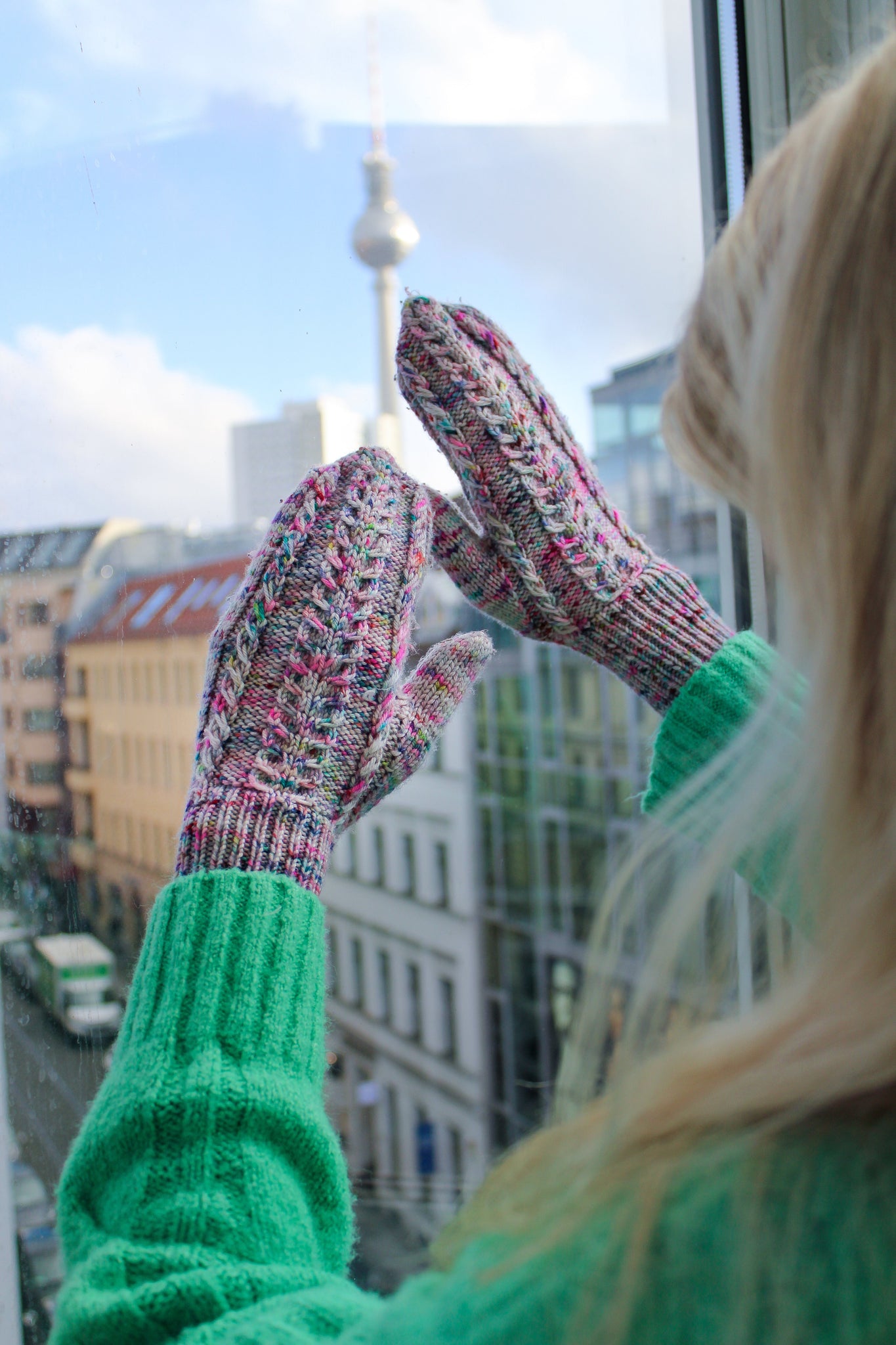 Brackish Mittens /// Digital Pattern - Ruby and Roses Yarn - Hand Dyed Yarn