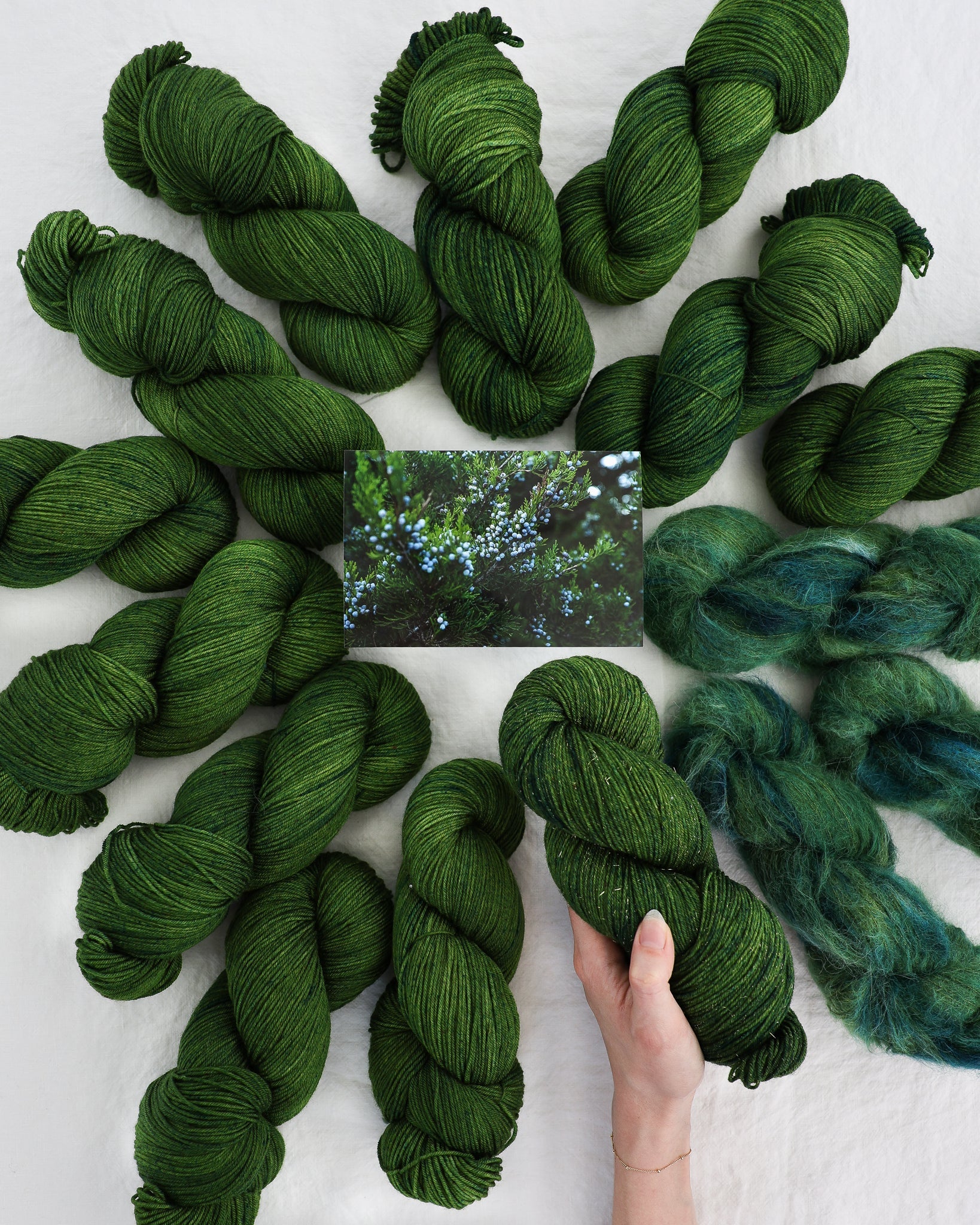 Cedar - Ruby and Roses Yarn - Hand Dyed Yarn