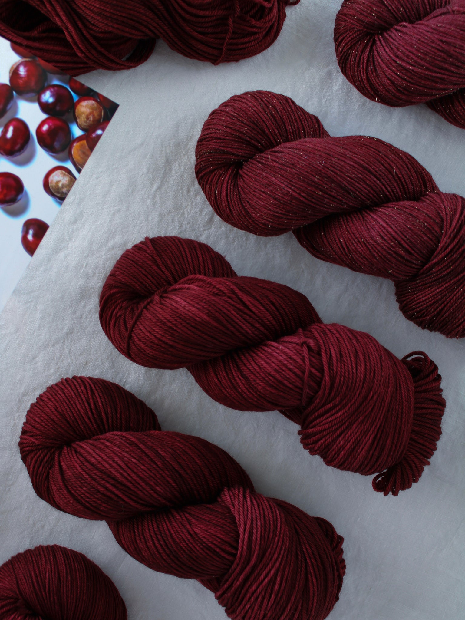 Chestnut - Ruby and Roses Yarn - Hand Dyed Yarn