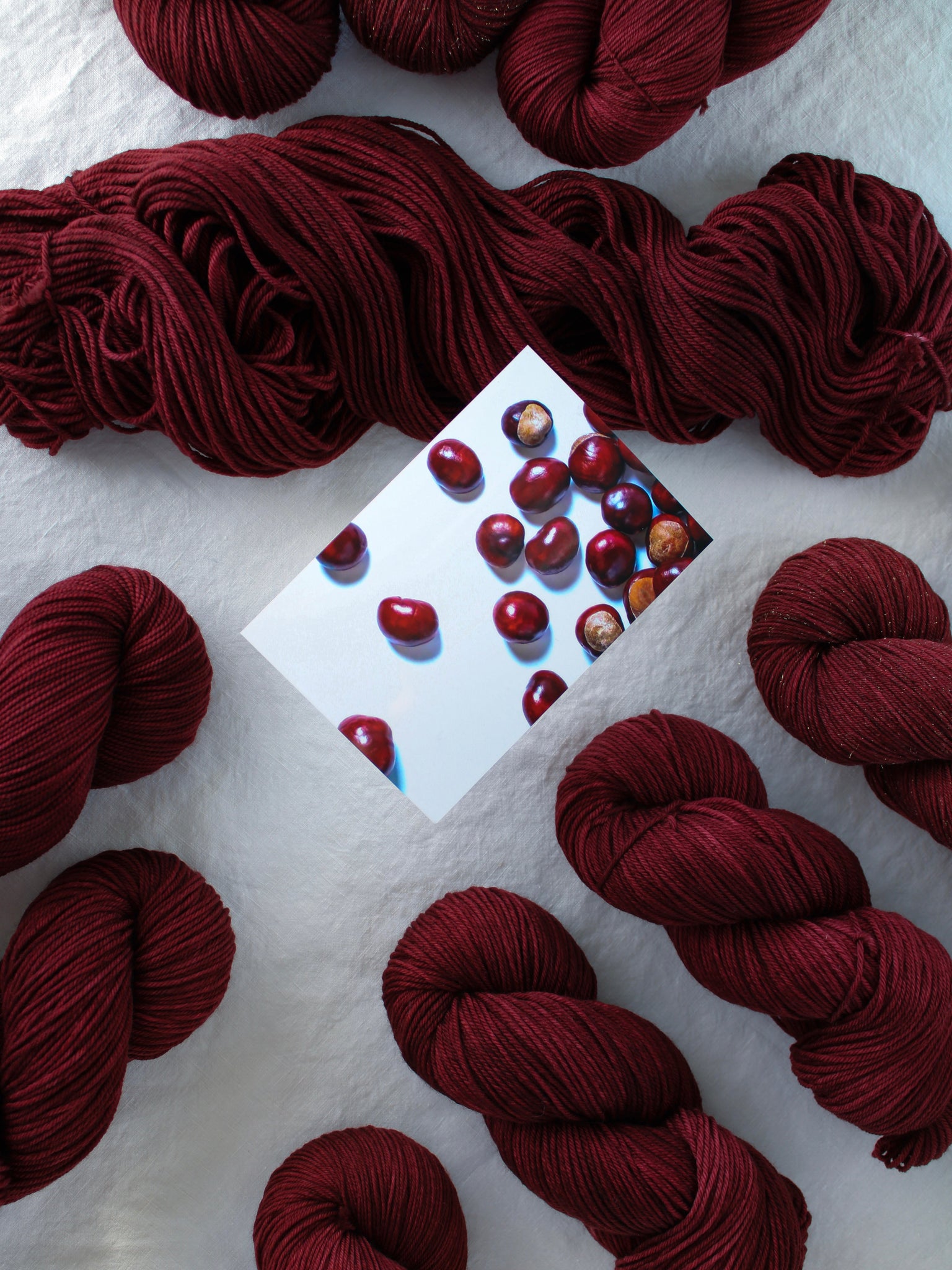 Chestnut - Ruby and Roses Yarn - Hand Dyed Yarn