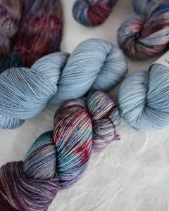 Cloud Gazing - Ruby and Roses Yarn - Hand Dyed Yarn