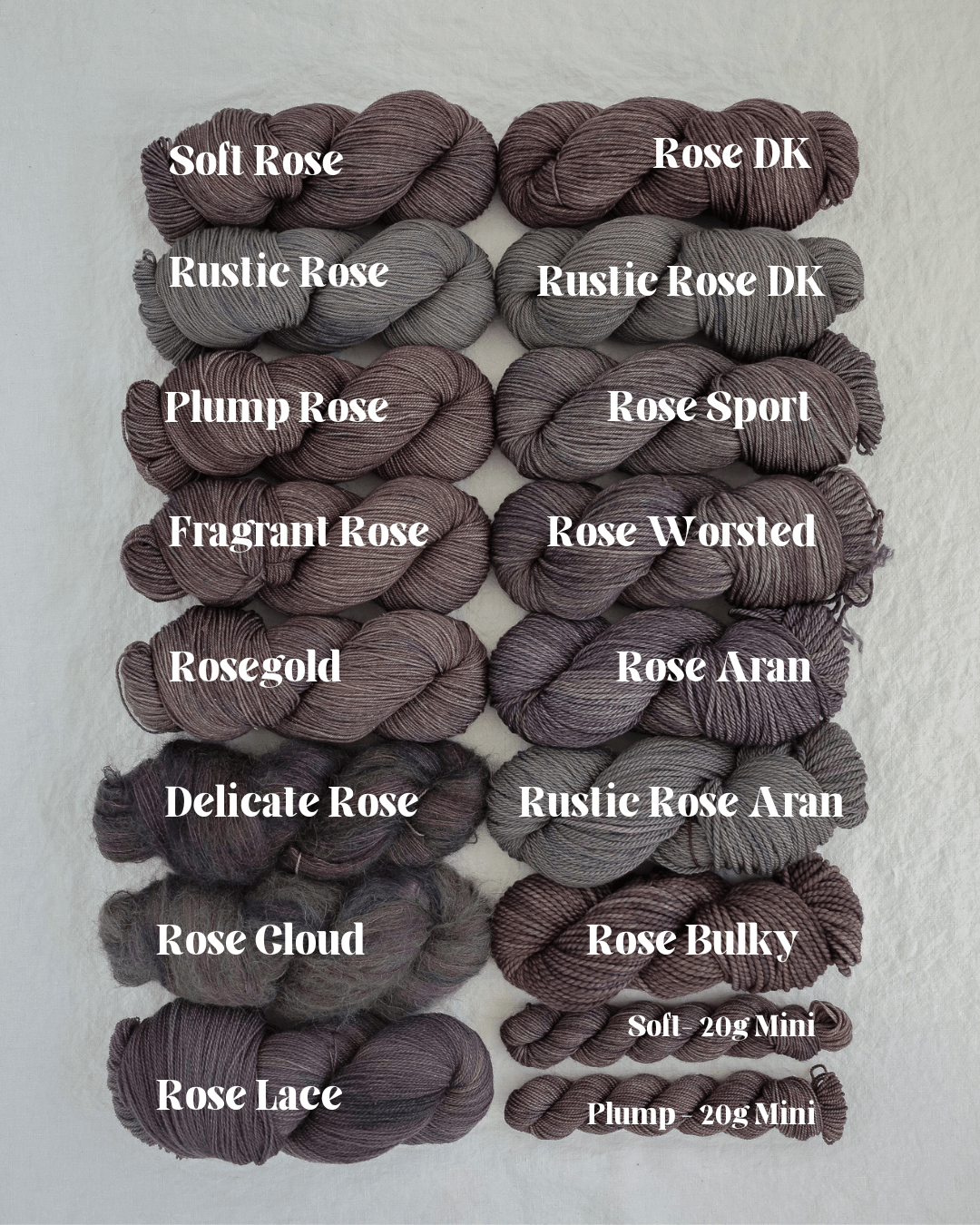 Coastline - Ruby and Roses Yarn - Hand Dyed Yarn