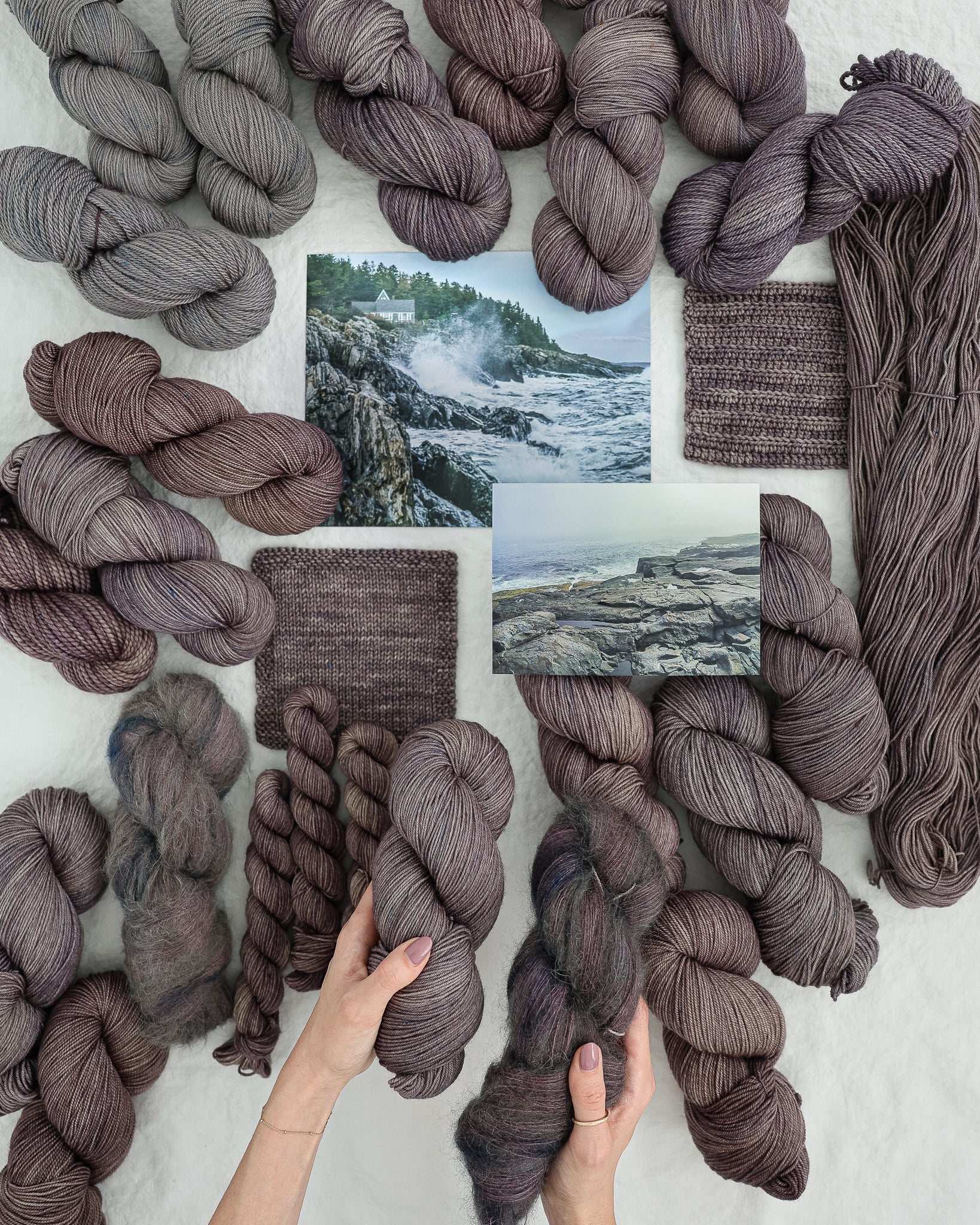 Coastline - Ruby and Roses Yarn - Hand Dyed Yarn