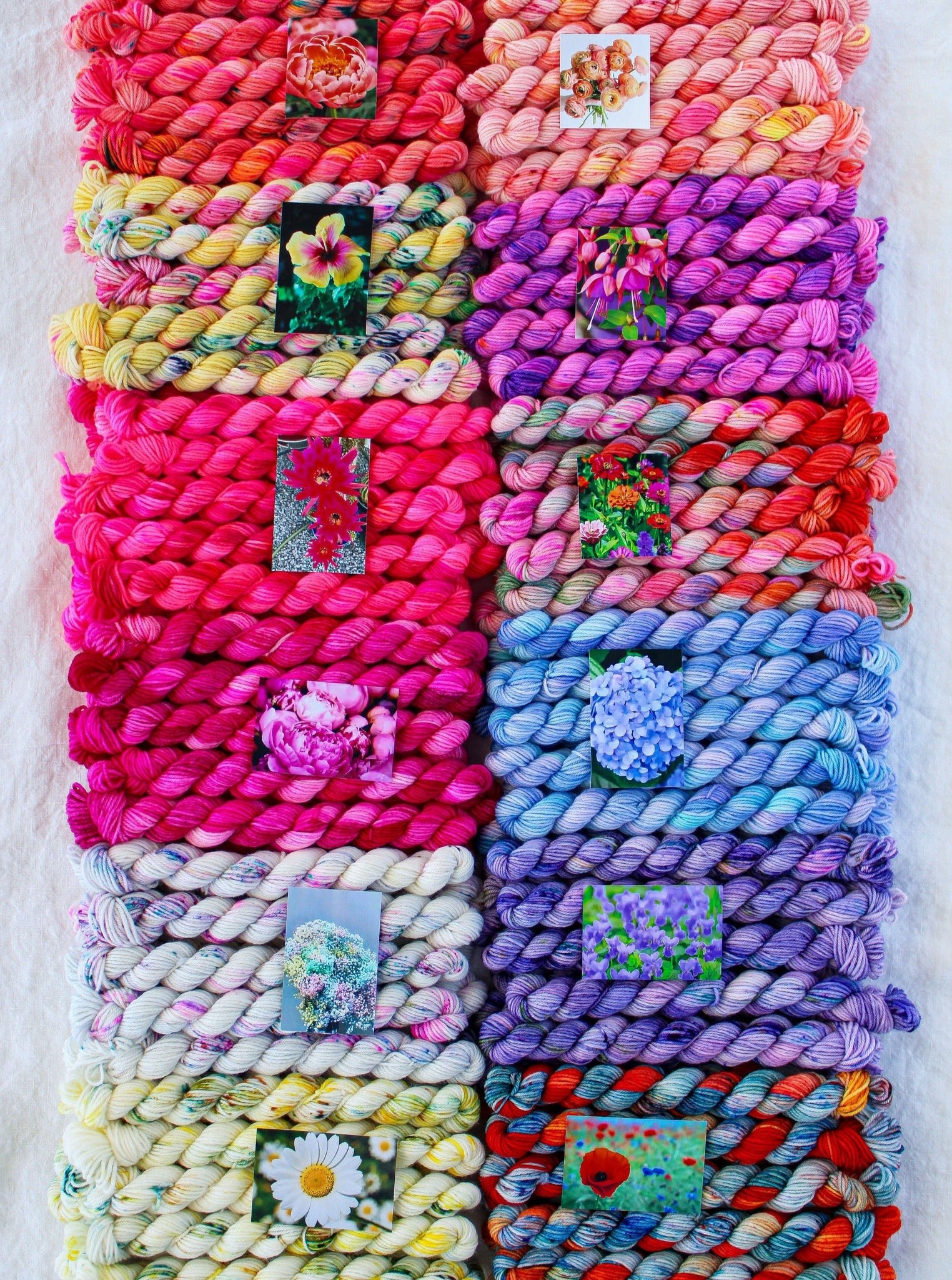 Hand Dyed Artistic Yarns - Ruby and Roses Yarn