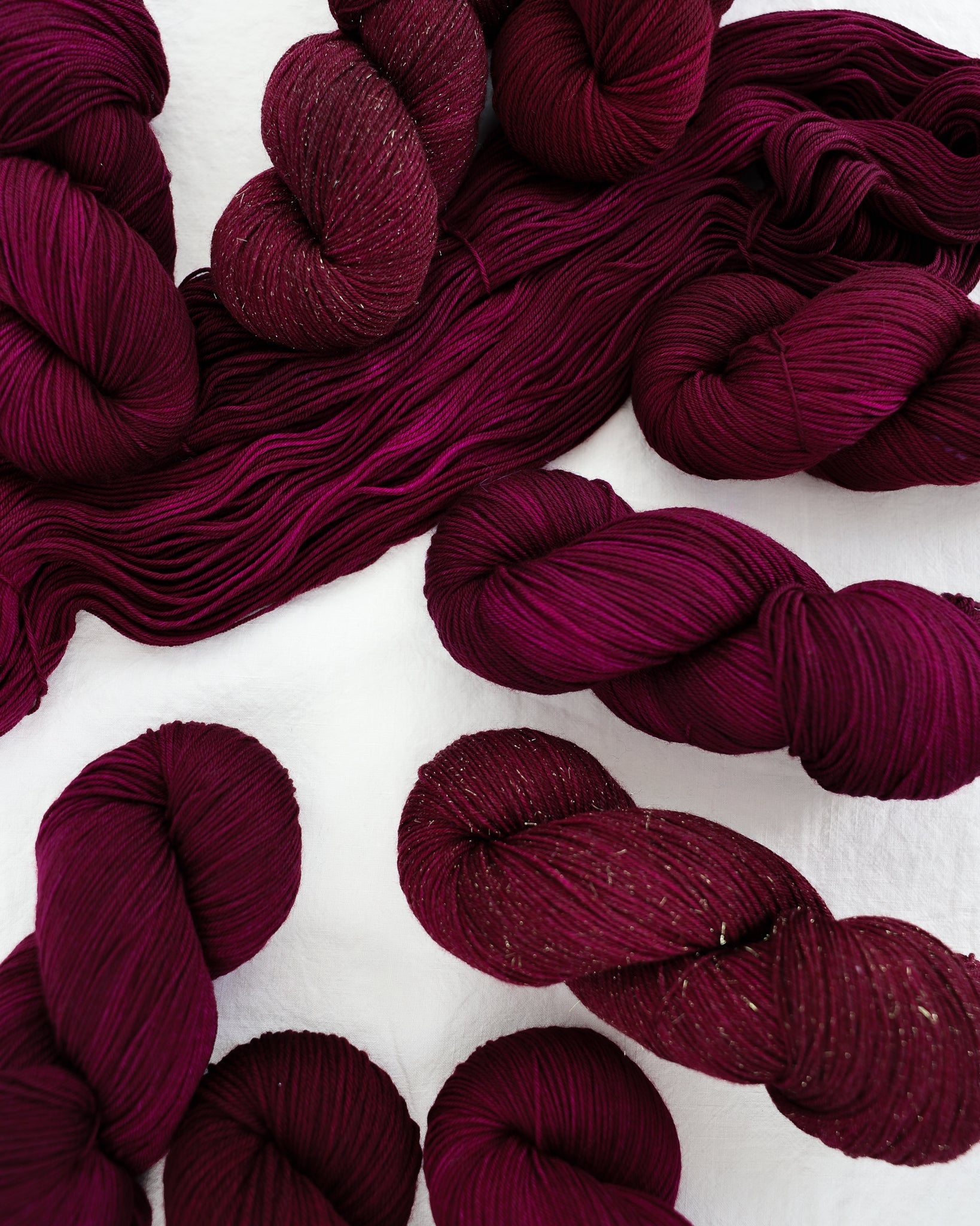Cranberry - Ruby and Roses Yarn - Hand Dyed Yarn
