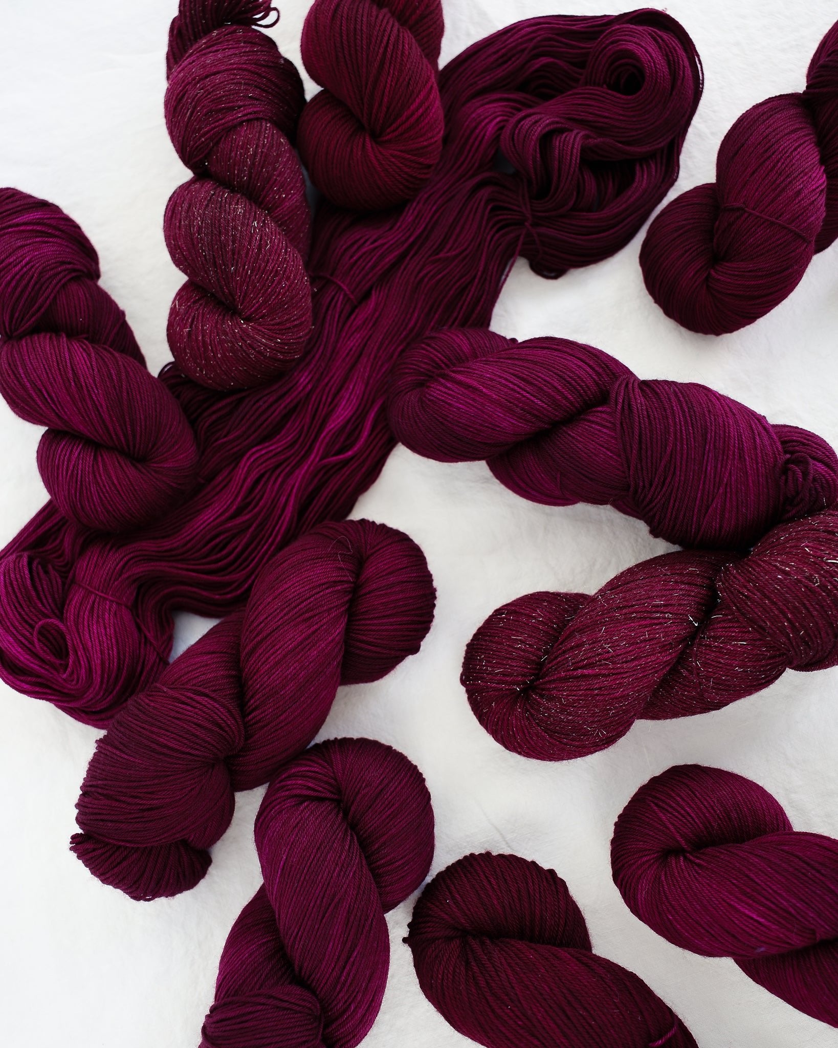 Cranberry - Ruby and Roses Yarn - Hand Dyed Yarn
