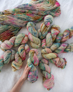 Culture Shift - Butter Yellow - Ruby and Roses Yarn - Hand Dyed Yarn