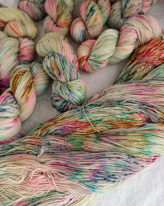 Culture Shift - Butter Yellow - Ruby and Roses Yarn - Hand Dyed Yarn