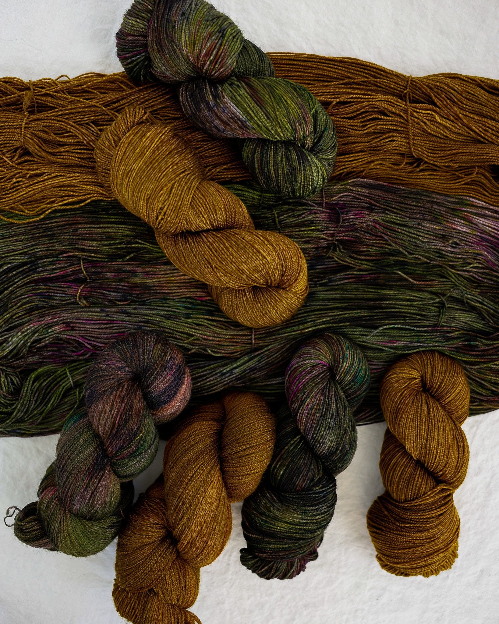 Curve of the Valley - Ruby and Roses Yarn - Hand Dyed Yarn