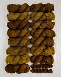Curve of the Valley - Ruby and Roses Yarn - Hand Dyed Yarn