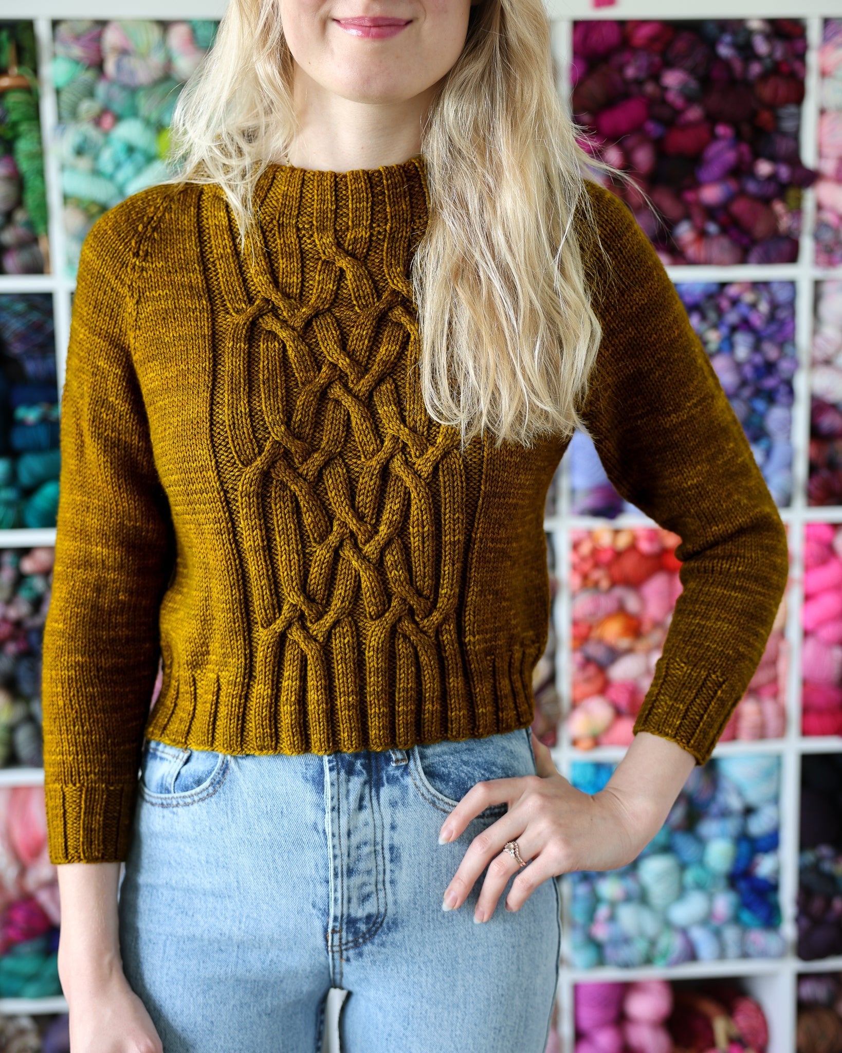 Curve of the Valley - Ruby and Roses Yarn - Hand Dyed Yarn