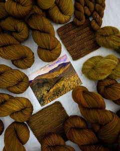 Curve of the Valley - Ruby and Roses Yarn - Hand Dyed Yarn