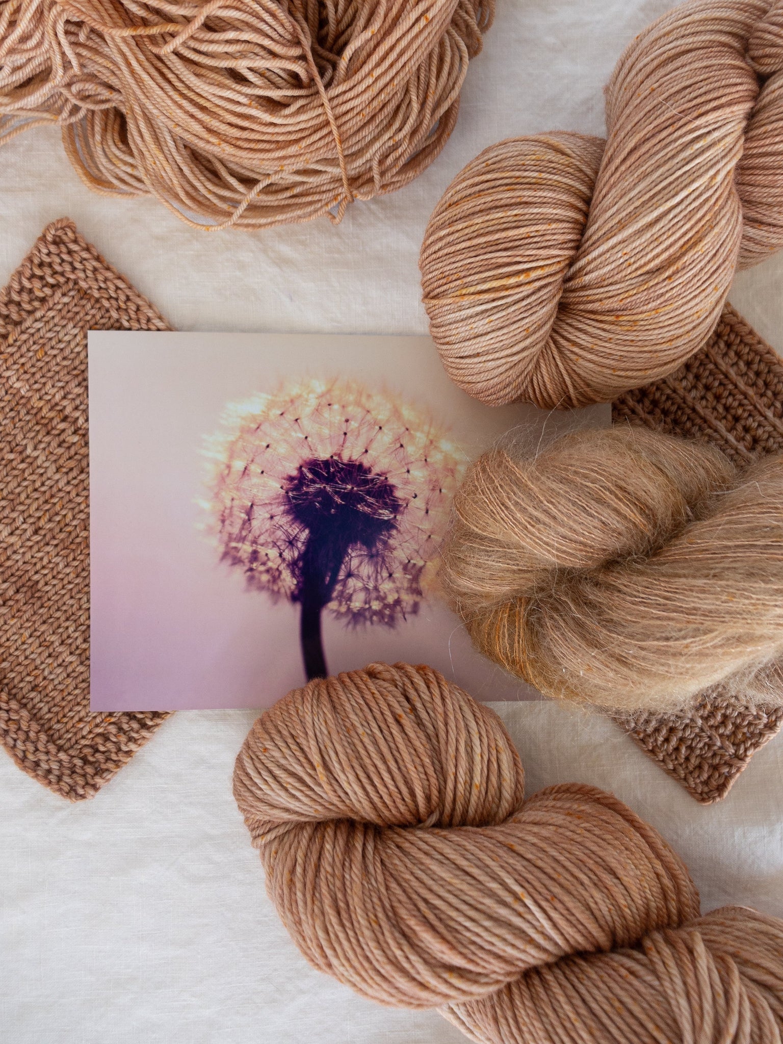 Dandelion Wish /// Pre - Order - Ruby and Roses Yarn - Hand Dyed Yarn