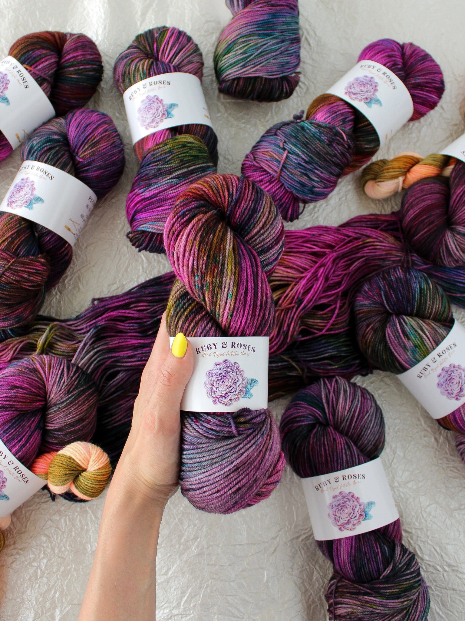 Ruby And Roses Hand Dyed Artistic Yarns - Ruby and Roses Yarn