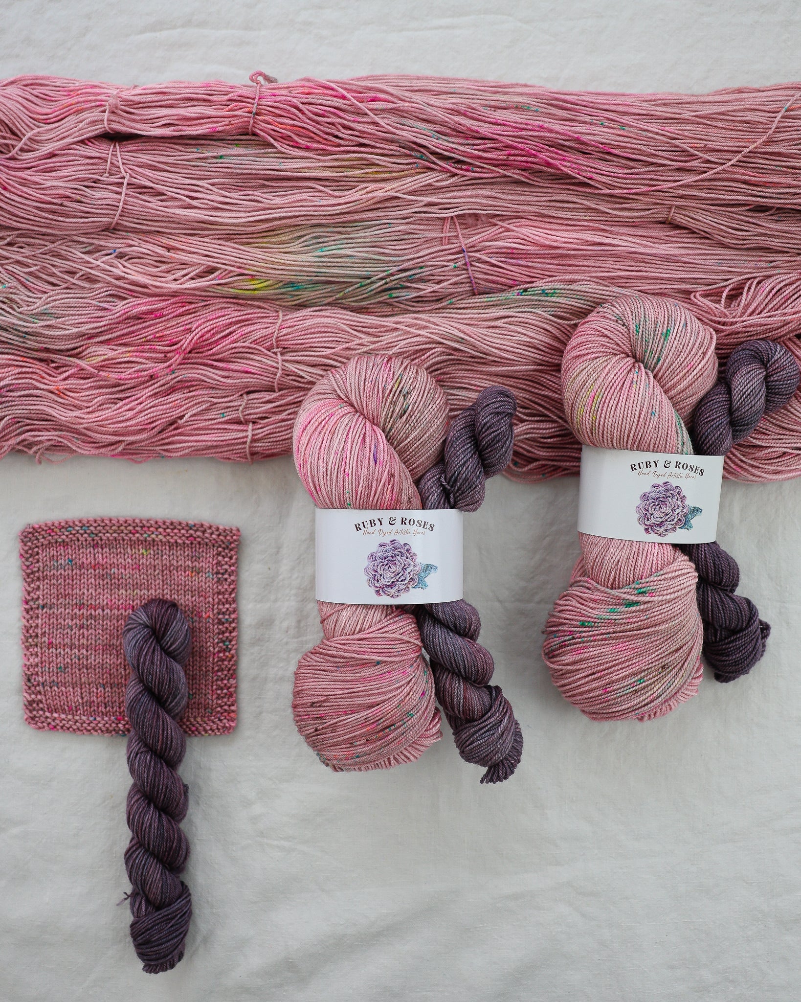 Daydreamer - Sock Set - Ruby and Roses Yarn - Hand Dyed Yarn