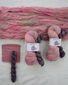 Daydreamer - Sock Set - Ruby and Roses Yarn - Hand Dyed Yarn