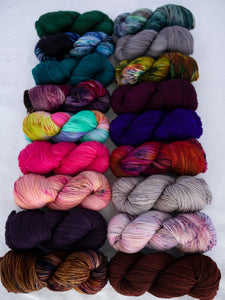 downton collection sampler - soft rose - Ruby and Roses Yarn - Hand Dyed Yarn