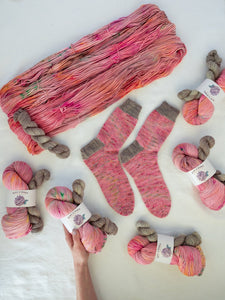 drama queen - sock set - Ruby and Roses Yarn - Hand Dyed Yarn