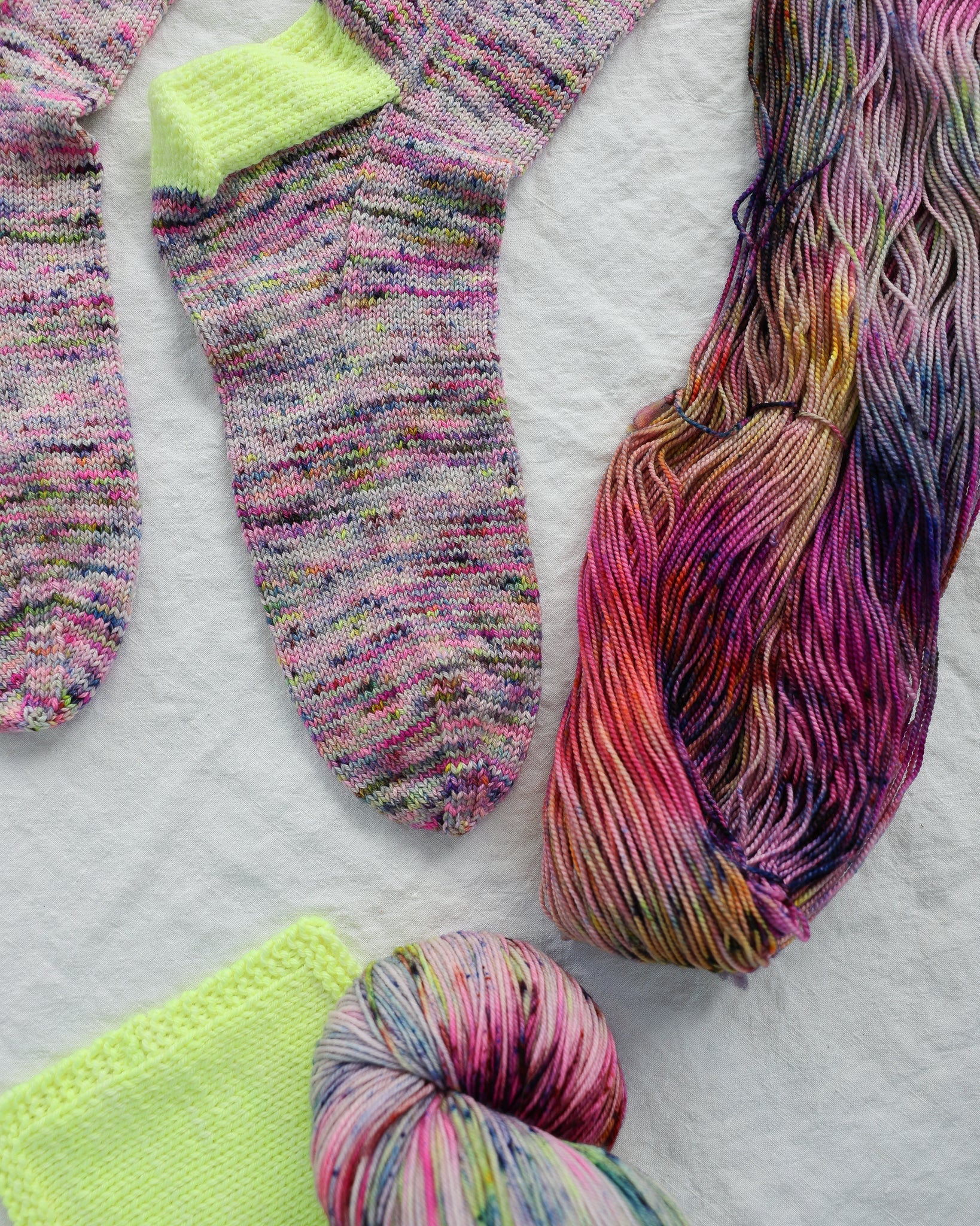Early Riser - Sock Set - Ruby and Roses Yarn - Hand Dyed Yarn
