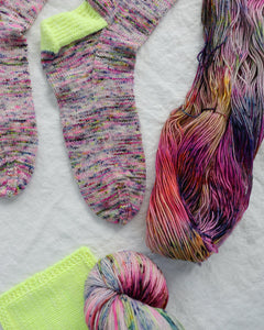 Early Riser - Sock Set - Ruby and Roses Yarn - Hand Dyed Yarn