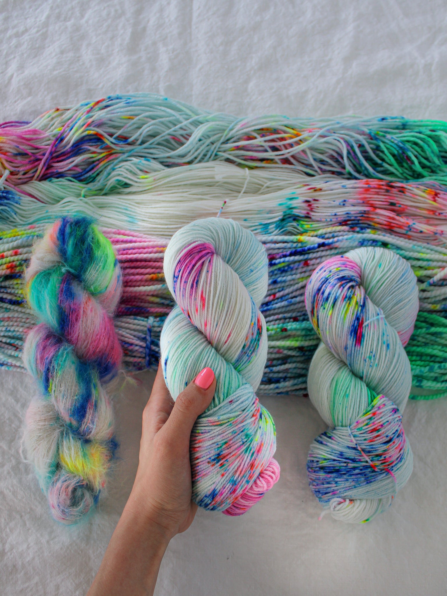 Hand Dyed Artistic Yarns - Ruby and Roses Yarn