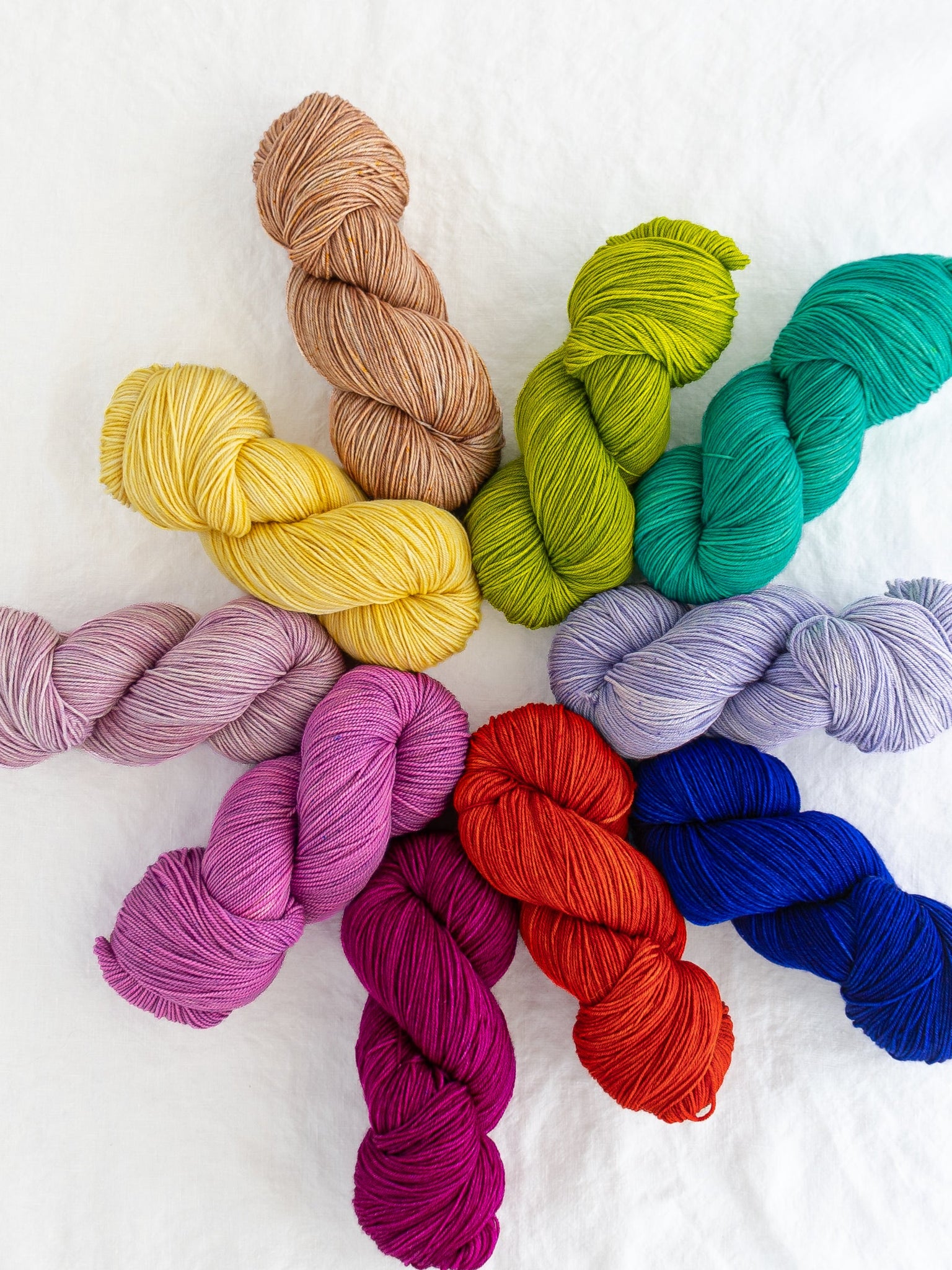 FGW Tonal Sampler - Soft Rose /// Pre - Order - Ruby and Roses Yarn - Hand Dyed Yarn