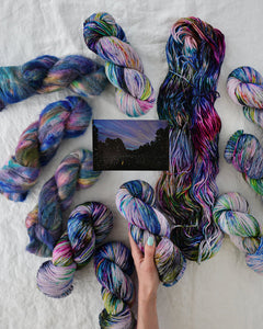 Fireflies at Dusk - Ruby and Roses Yarn - Hand Dyed Yarn