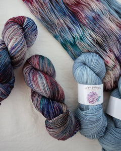 Foraging OOAK - Ruby and Roses Yarn - Hand Dyed Yarn