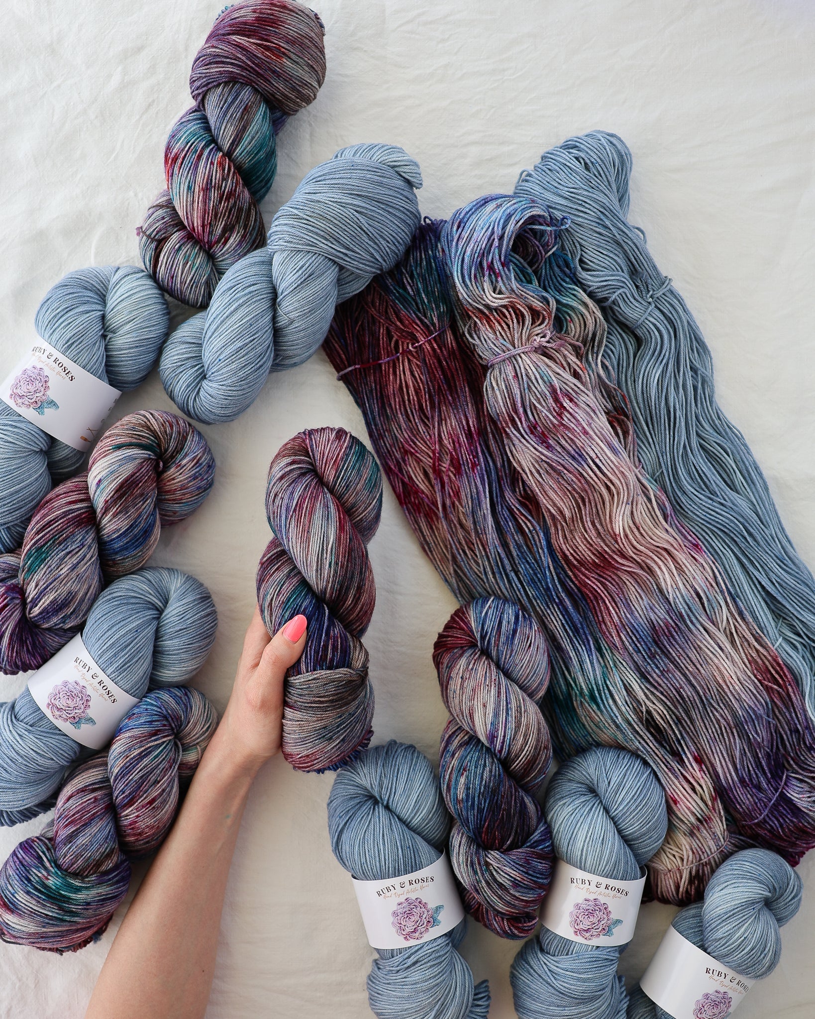 Ruby And Roses Hand Dyed Artistic Yarns - Ruby and Roses Yarn