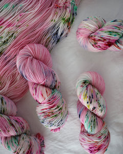 Fresh Cut Flowers - Ruby and Roses Yarn - Hand Dyed Yarn