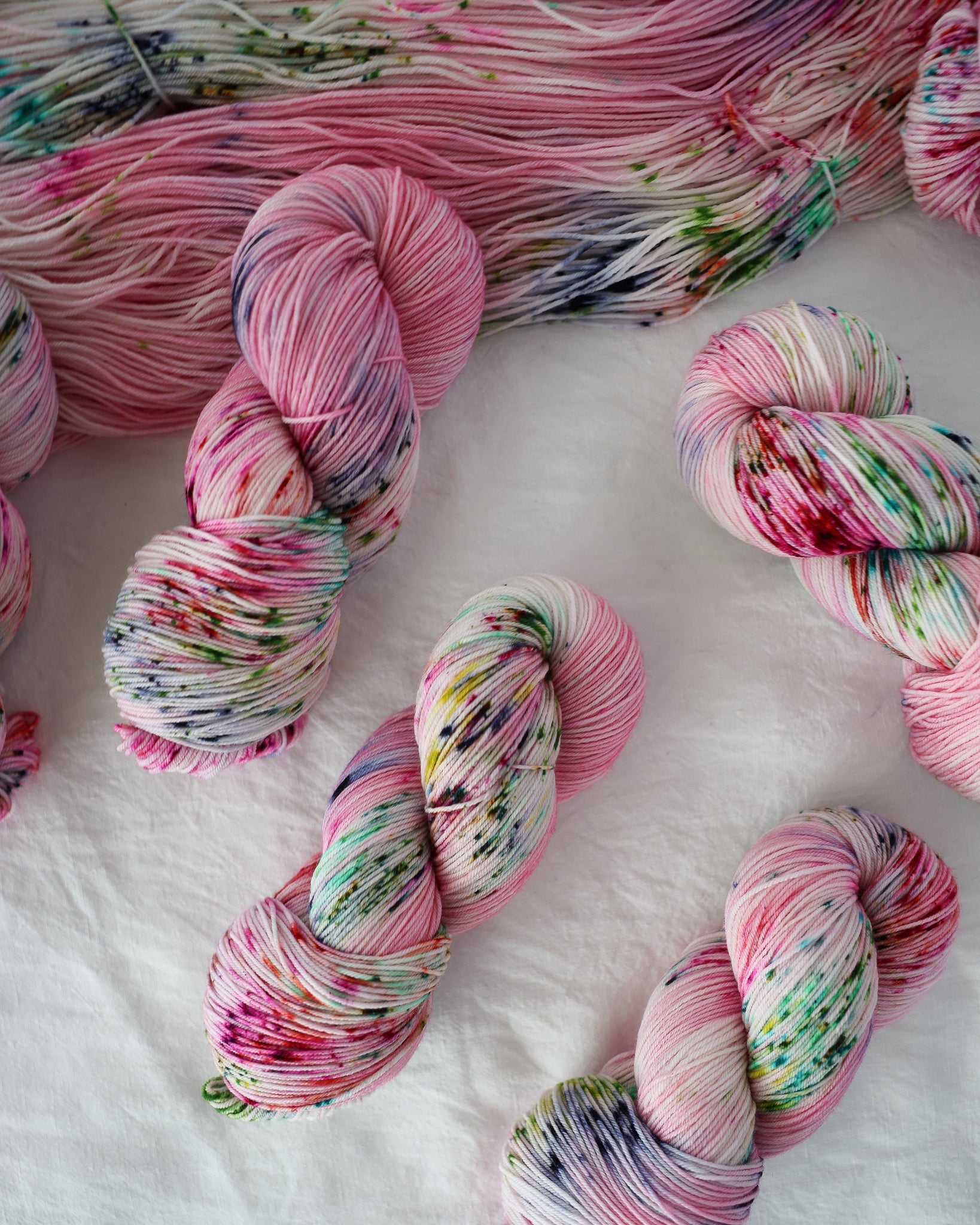 Fresh Cut Flowers - Ruby and Roses Yarn - Hand Dyed Yarn