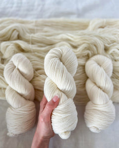 Fresh Linen - Ruby and Roses Yarn - Hand Dyed Yarn