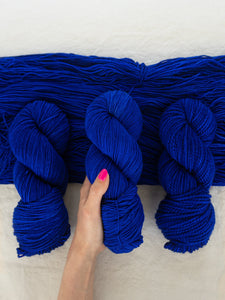 Glowing Indigo /// Pre - Order - Ruby and Roses Yarn - Hand Dyed Yarn