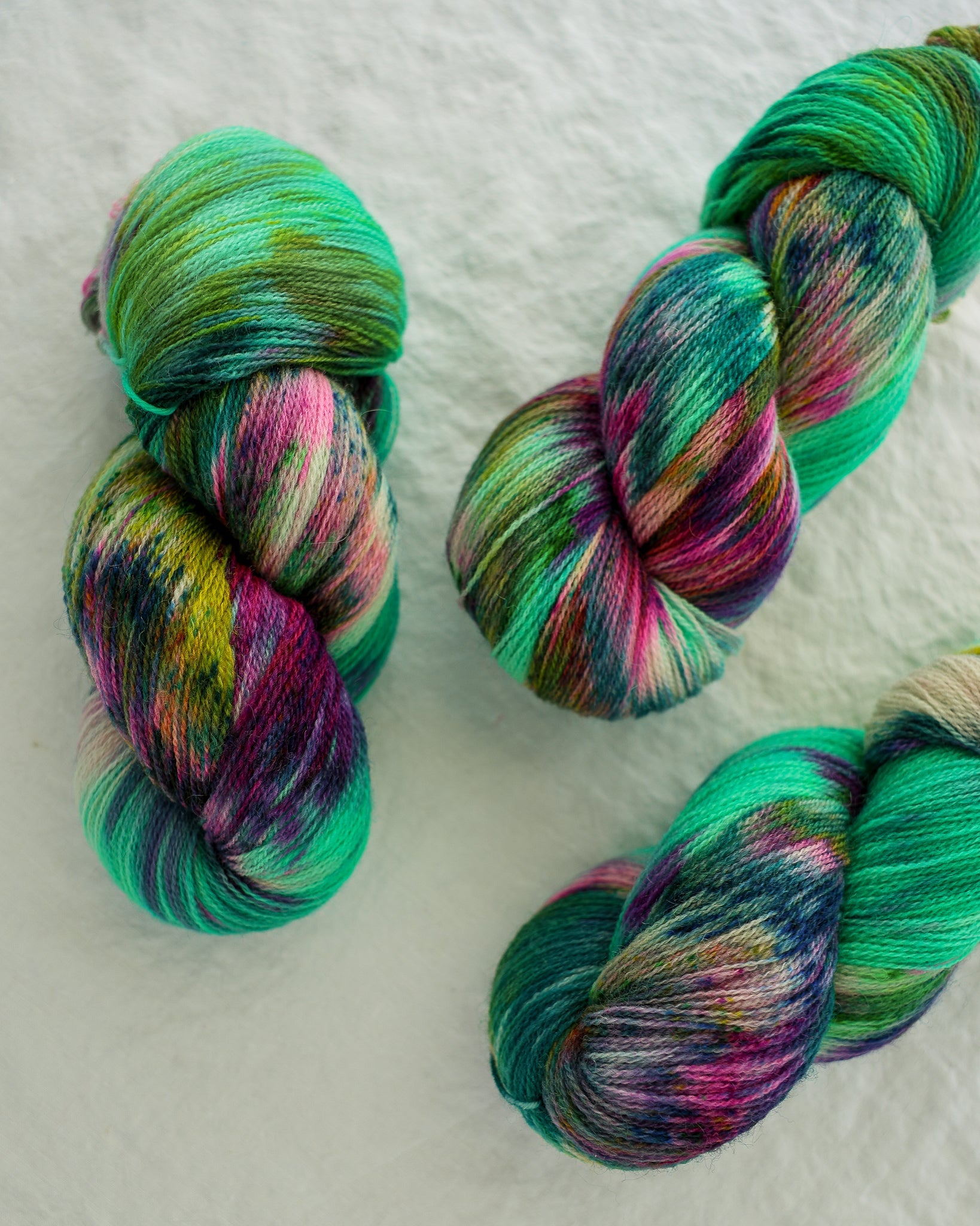 Green Thumb - Ruby and Roses Yarn - Hand Dyed Yarn