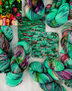 Green Thumb - Ruby and Roses Yarn - Hand Dyed Yarn